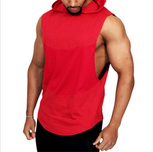 Load image into Gallery viewer, 21- Black or Red Hooded Tank Top
