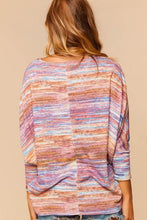 Load image into Gallery viewer, 56- MULTI COLOR THERMAL LOOSE FIT TOP
