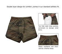 Load image into Gallery viewer, 8-Black Mens Gym Shorts Breathable Antibacterial, Anti-Odor
