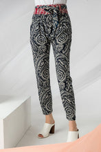 Load image into Gallery viewer, 28-All Over Print Navy Pants Red Waistband
