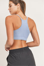 Load image into Gallery viewer, 27- Baby Blue Seamless Sports Bra #0039
